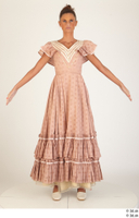  Photos Woman in Historical Dress 11 19th century Historical pink dress whole body 0001.jpg
